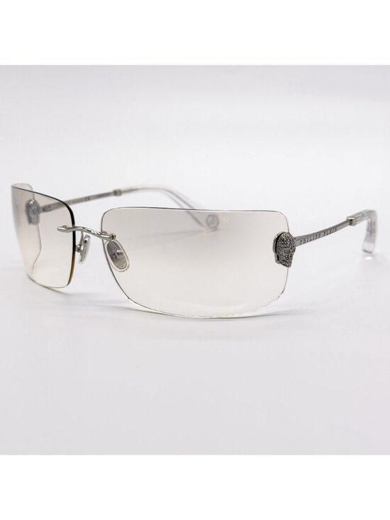 NEW PHILIPP PLEIN SUNGLASSES SPP027V 579X SILVER WOMEN EYEWEAR main image 10